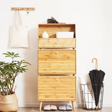 Towns Bamboo Shoe Storage Cabinet