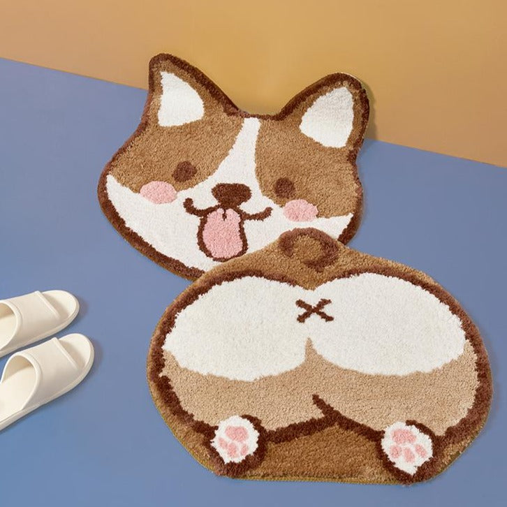 Corgi Foot Rug