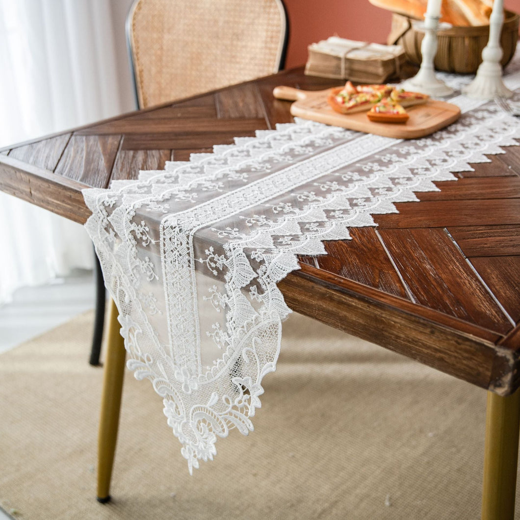 Shimmer Lace Table Runner