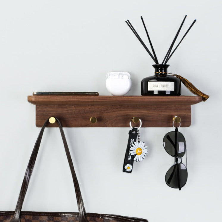 Amandra Solid Wood Hook Rack