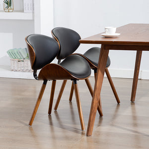 Nordic Dining Chair With Leather Cushion(Set of 2)