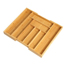 Extendible Bamboo kitchen drawer organizer