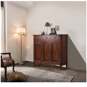Elena New York Sheraton Buffet Cabinet Sideboard Solid Wood American Style ( Select from 6 Design Size )