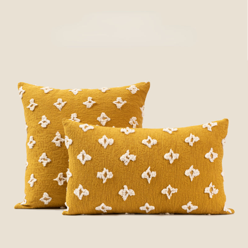 Vilen Yellow Jacquard Throw Pillow