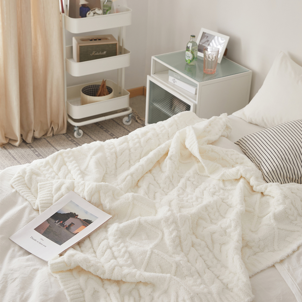 Madison Hemp Pattern Blanket