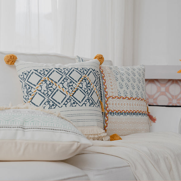 Boho Tassel Design Pillow