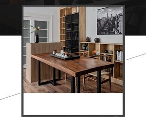 LIVIA Radisson Nordic Dining Table Retro Solid Wood Suar Select 4 Color