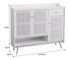 Luis Buffet Nordic Sideboard Storage / Solid Wood Shoe Cabinet