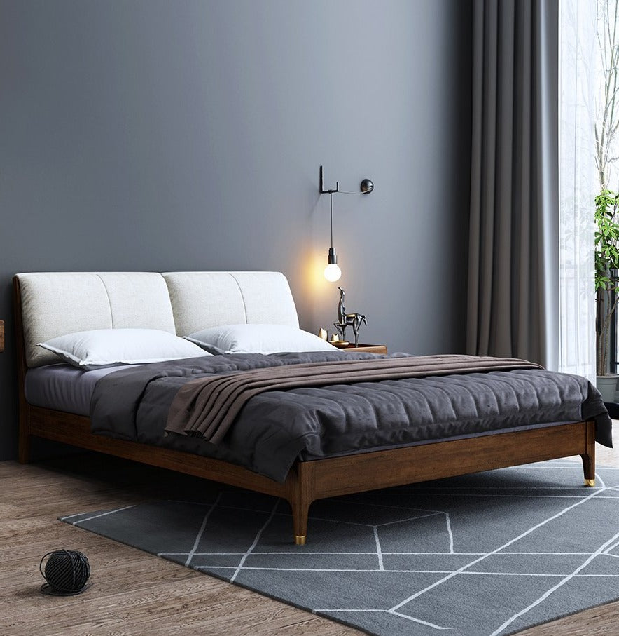 JOSEPH Nordic Walnut Bed 1/2 / 1.5/ 1.8 m