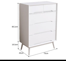 ANN Scandinavian Solid Wood Chest of Drawers Cabinet Storage ( 4 Color 2 Size )