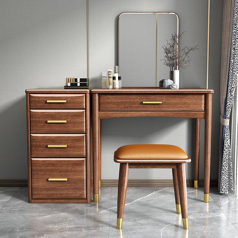 CARLY Embassy Sandalwood Solid Wood Dressing Table Vanity Mirror Storage Cabinet