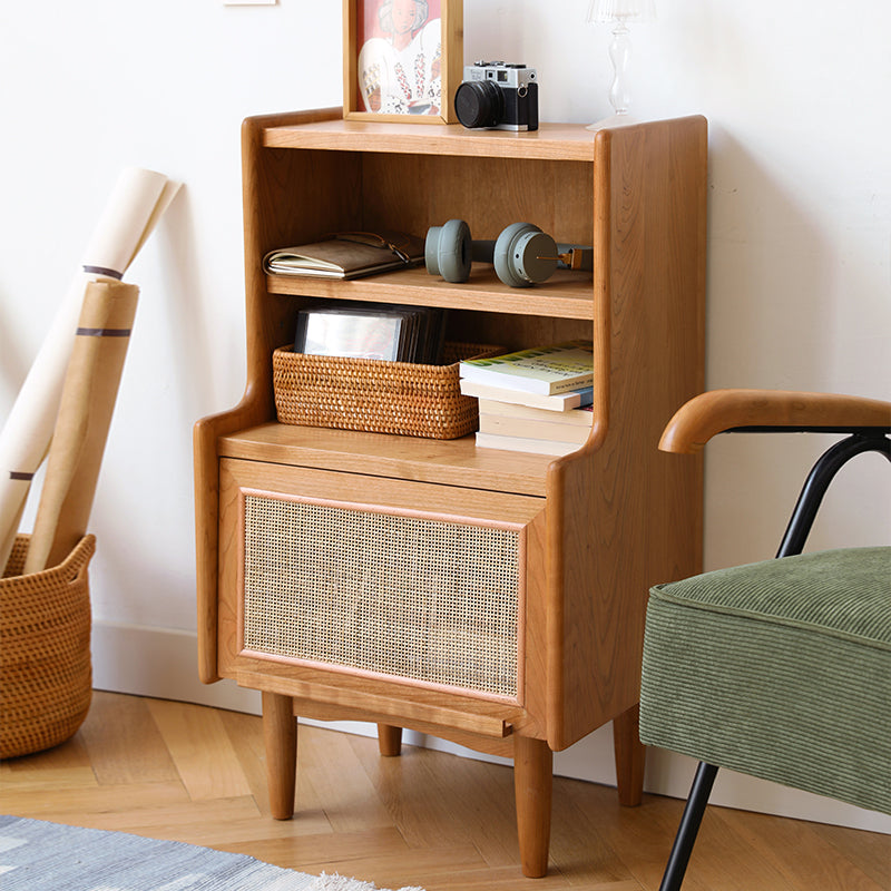 Hrasky 1 - Drawer Solid Wood Nightstand