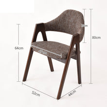 Poggibonsi Solid Wood Backrest Dining Chairs(Set of 2)