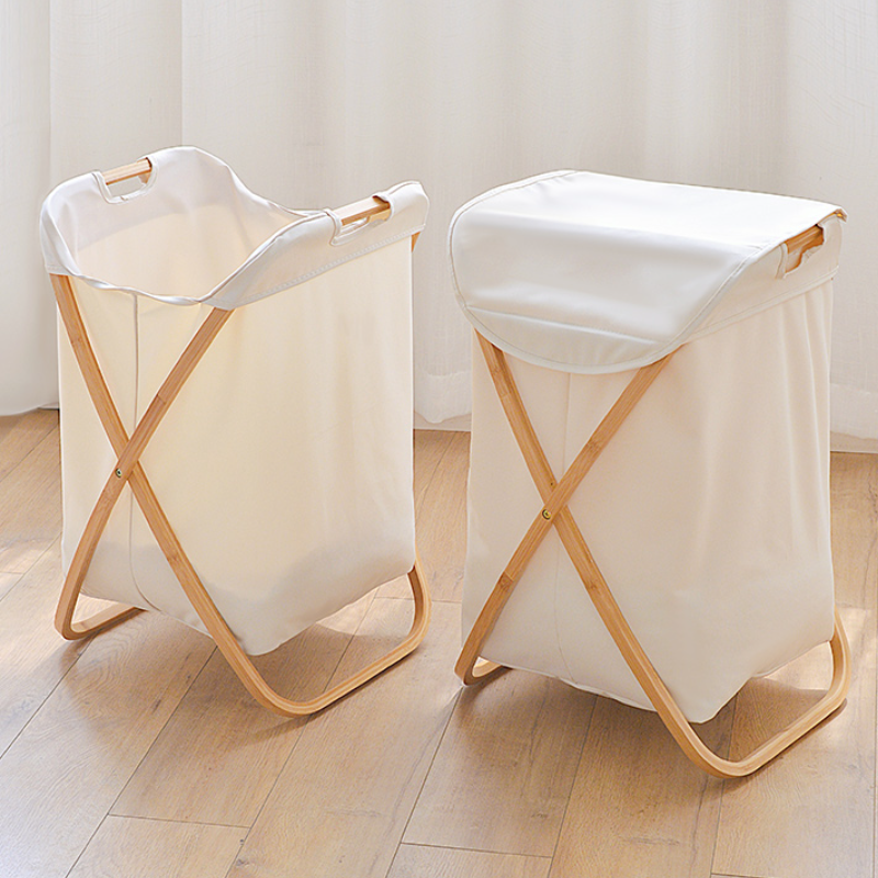 Mcghee Bamboo laundry Basket