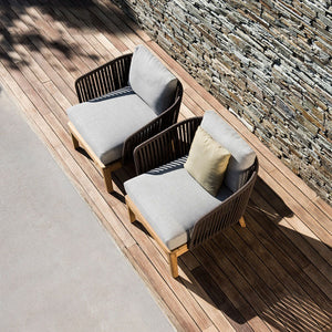Hawaii Hilton Nordic Outdoor Rattan Sofa Solid Wood