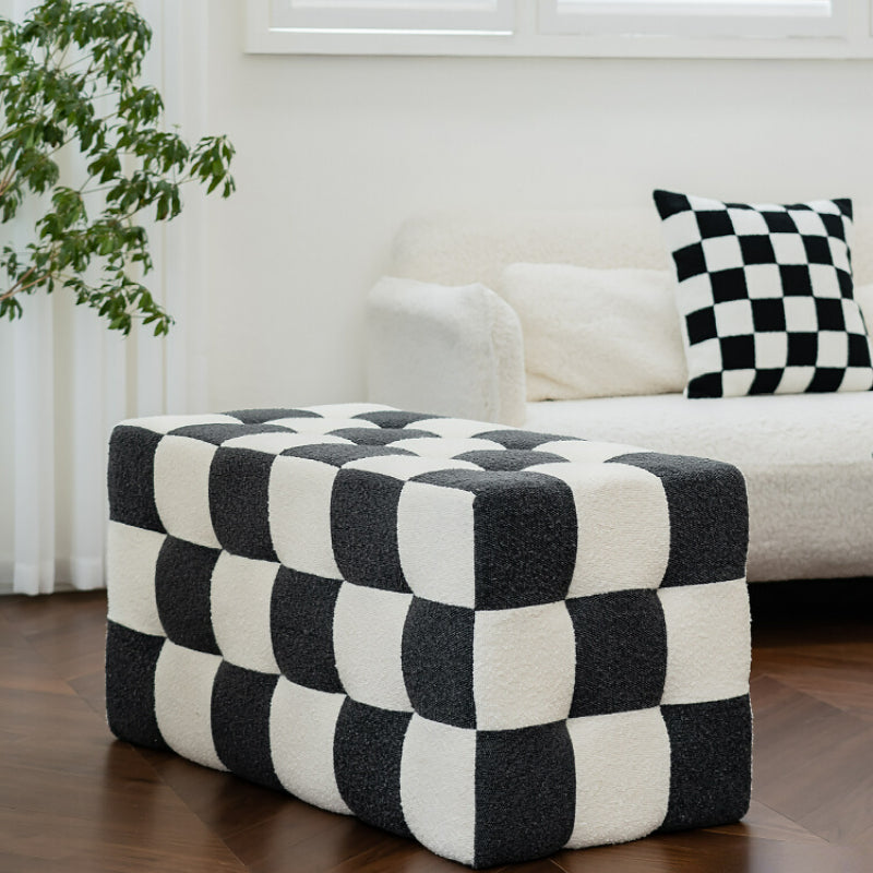 Eudora Checkerboards Ottoman