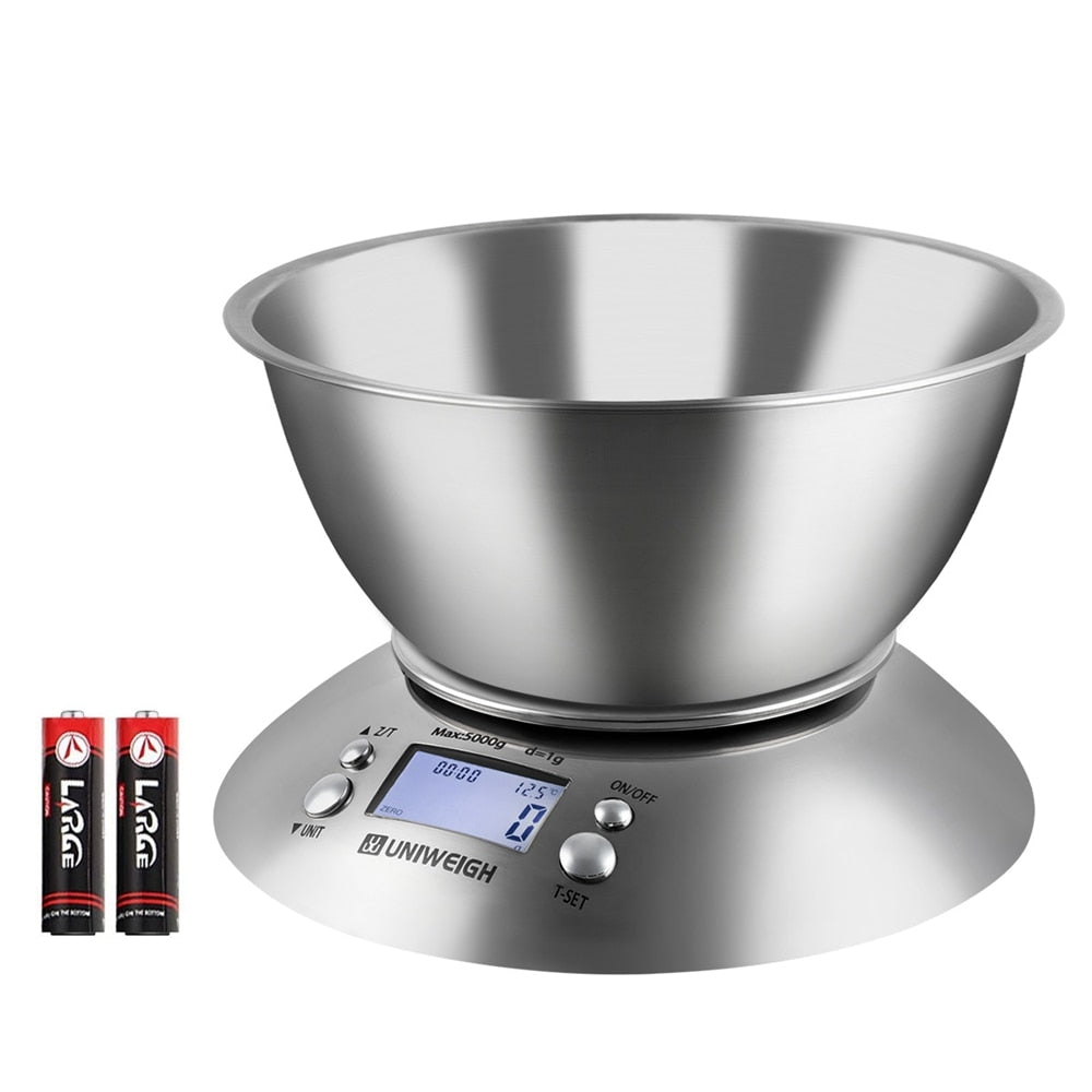 Multifunction Food Scale with Removable Bowl