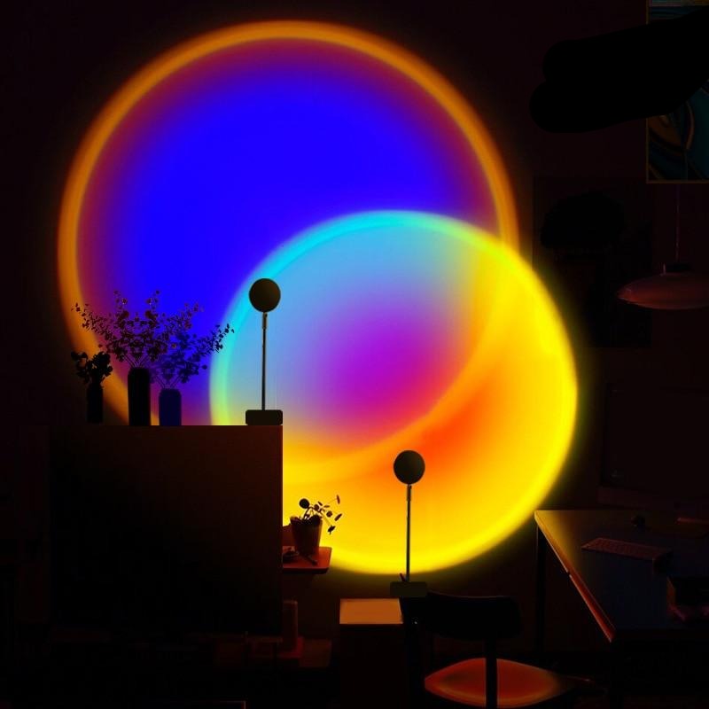 Rainbow Sunset Projector Lamp